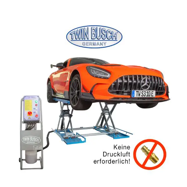 Škarjasto dvigalo | 3t | 230V | modre barve | Twin Busch