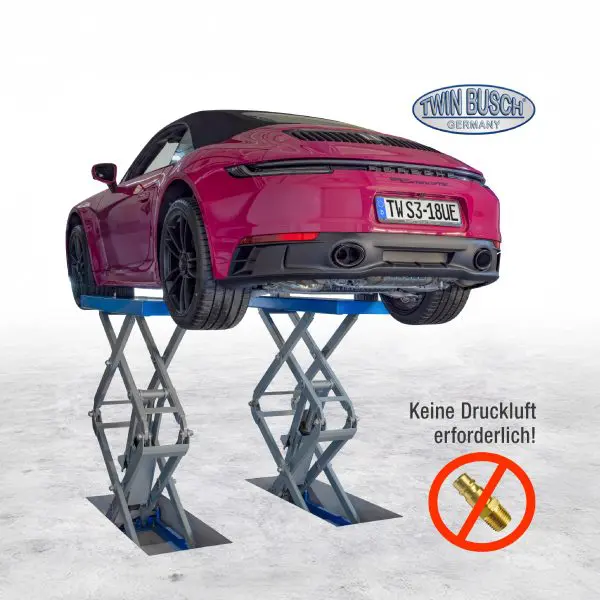 Škarjasto dvigalo | 3t | 400V | modre barve | Twin Busch