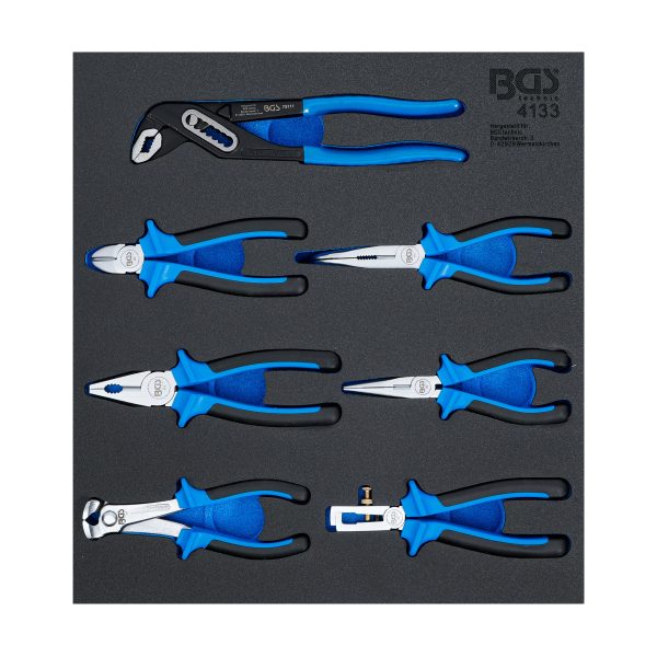 Garnitura orodja 2/3 | set klešč | 7 kosov | BGS Technic