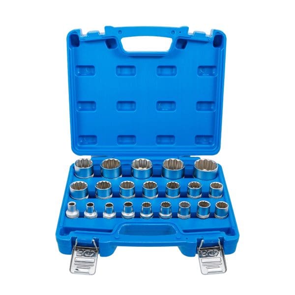 Set gedor | 12 točkovne | 12.5 mm (1/2")  | 8 - 36 mm | 21 kosov | BGS Technic