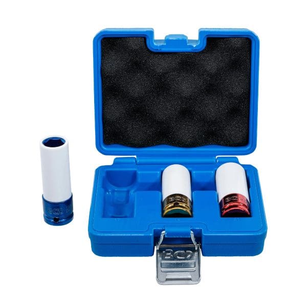 Set udarnih gedor z zaščito | 12.5 mm (1/2") | 17 / 19 / 21 mm | 3 delni | BGS Technic