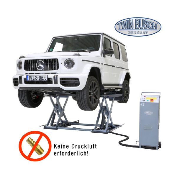Škarjasto dvigalo | 3,5t | 230V / 400V | sive barve | Twin Busch
