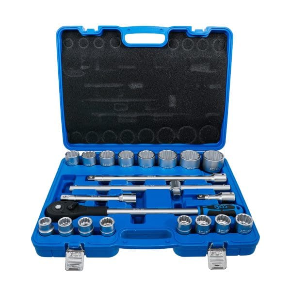 Set 12-kotnih nasadnih ključev | 20 mm (3/4″) | 21 delni | BGS Technic